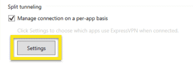 expressvpn windows split testing menu
