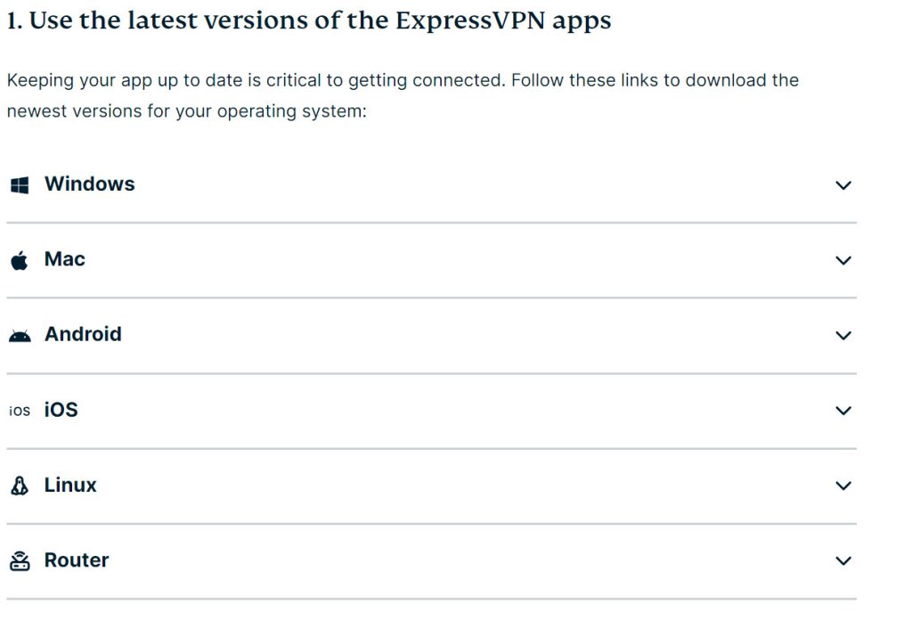 使用最新的ExpressVPN客户端